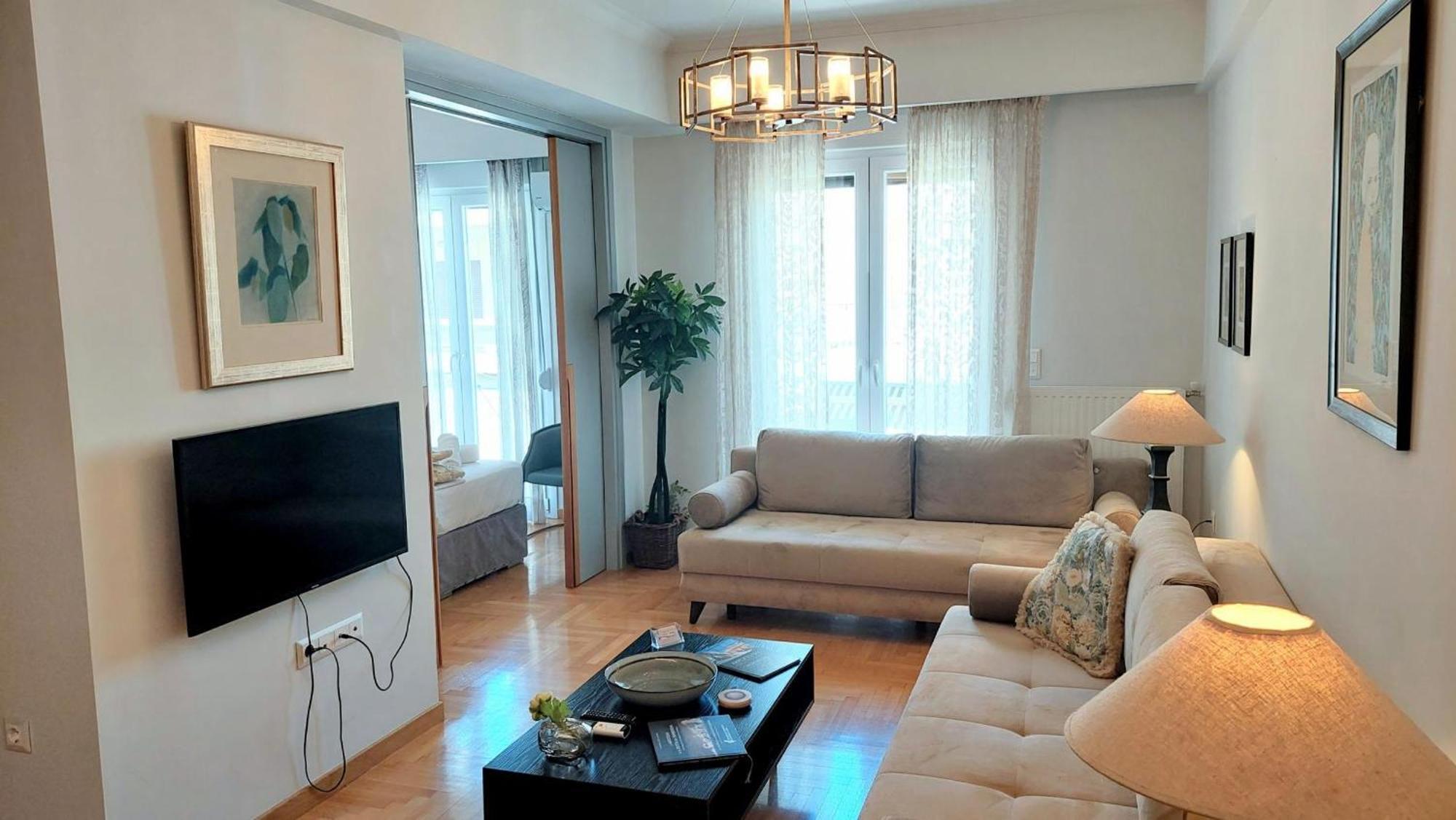 Elegant Apartment In Acropolis Atena Exterior foto